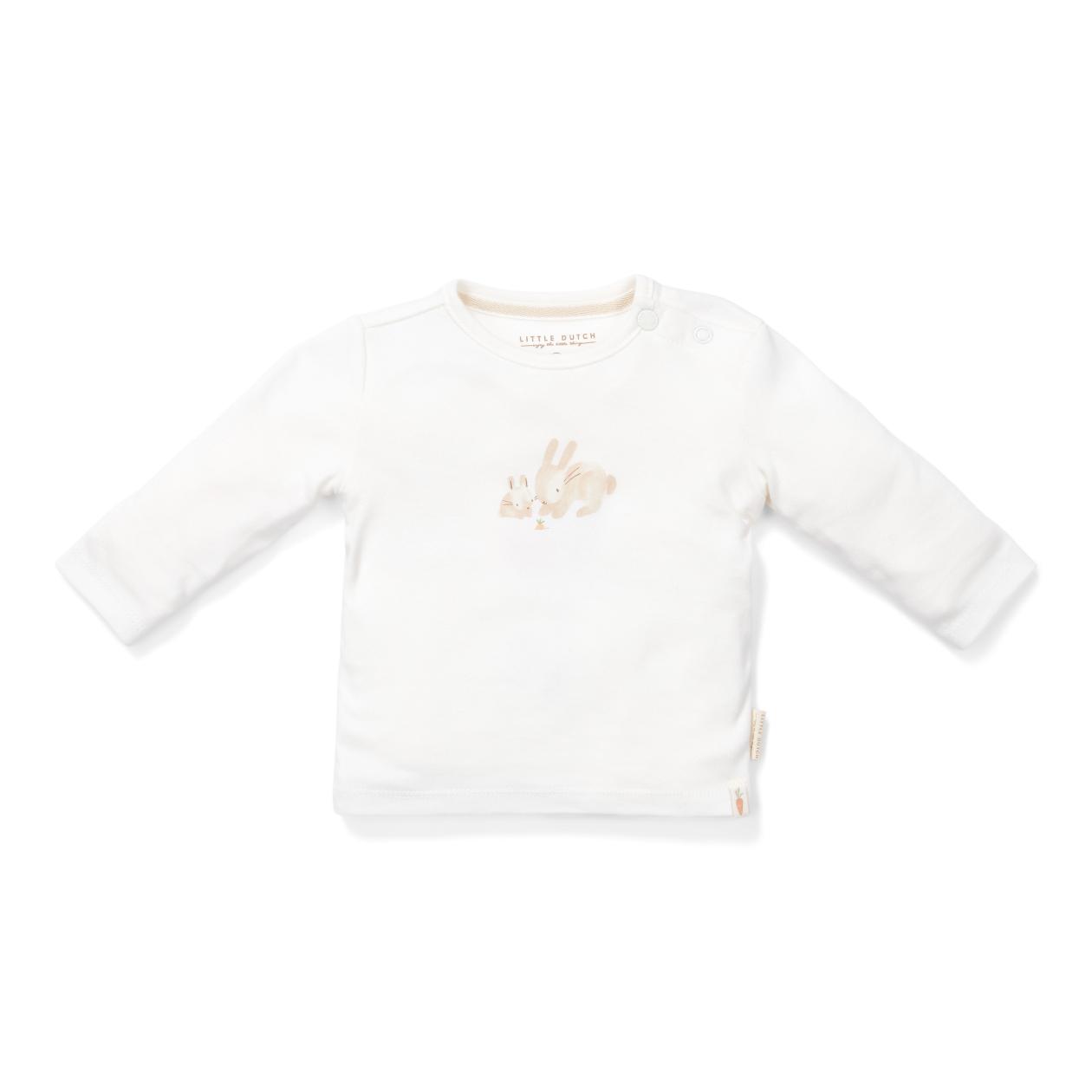T-shirt long sleeve Little Dutch baby bunny white