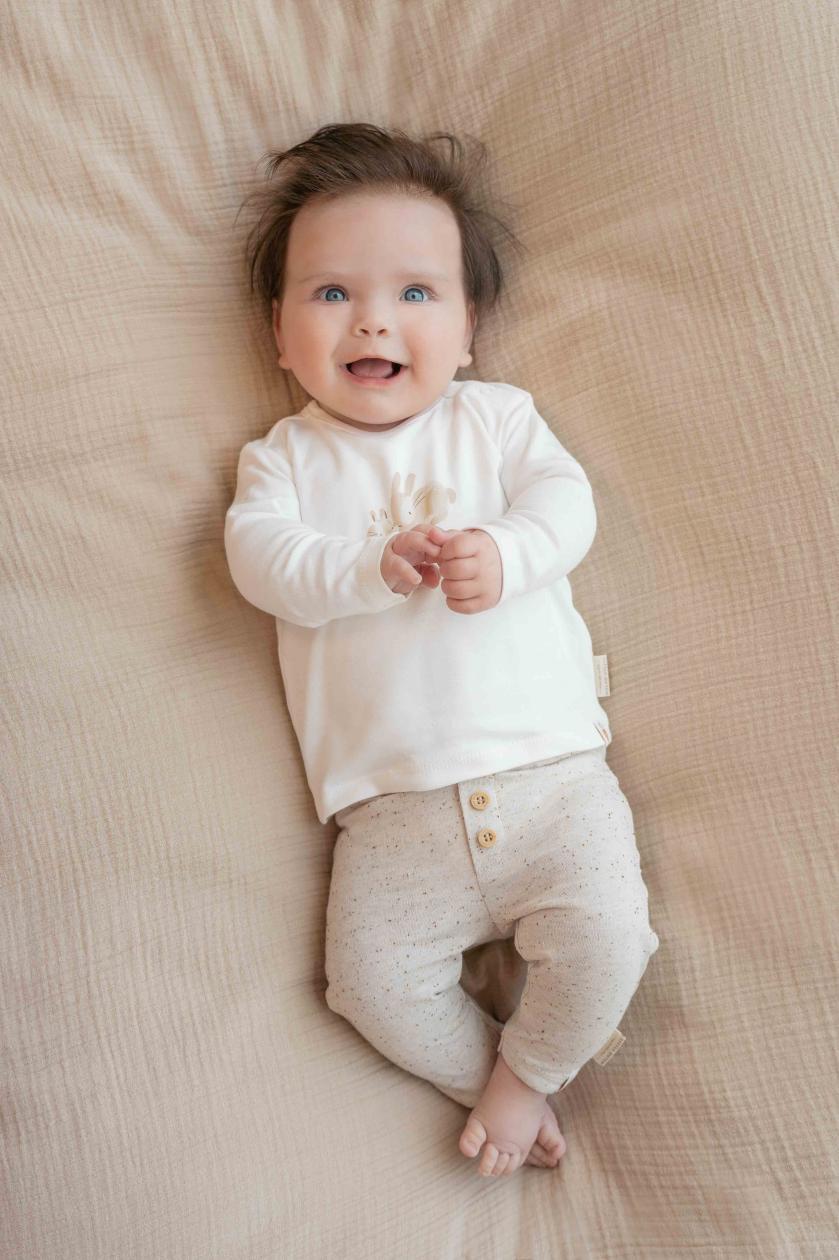 T-shirt long sleeve Little Dutch baby bunny white